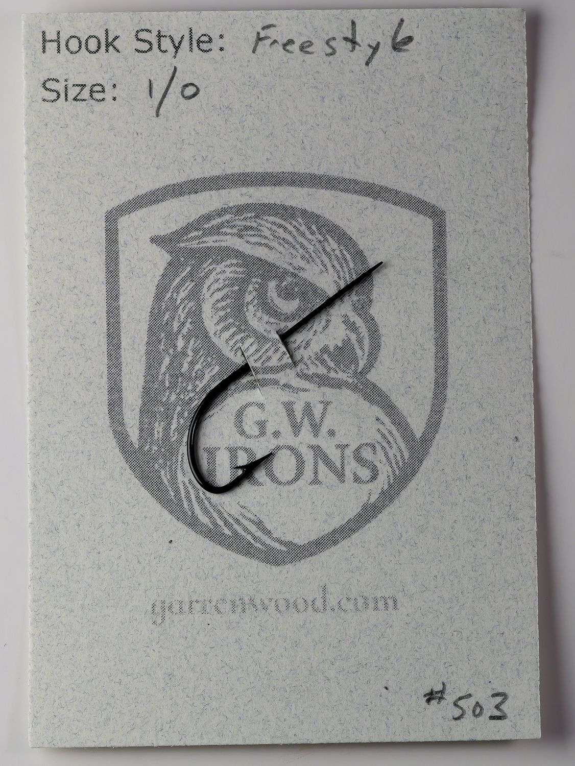 Garren Wood 1/0 Hook - #503