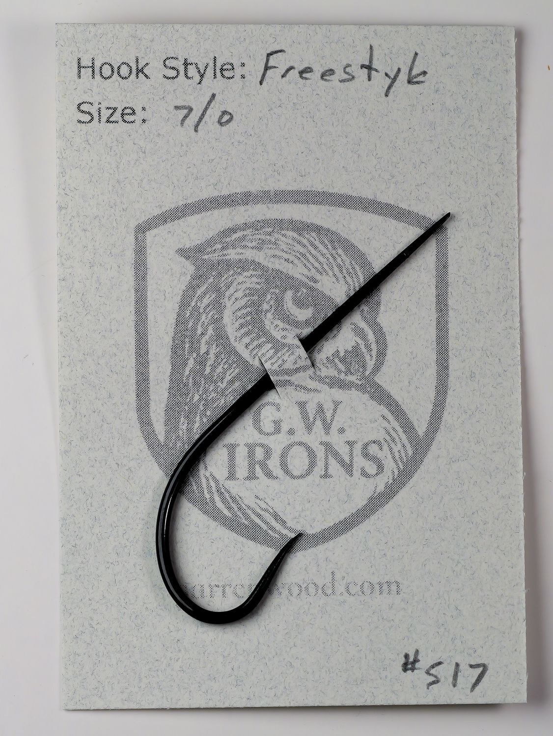Garren Wood 7/0 Hook - #517