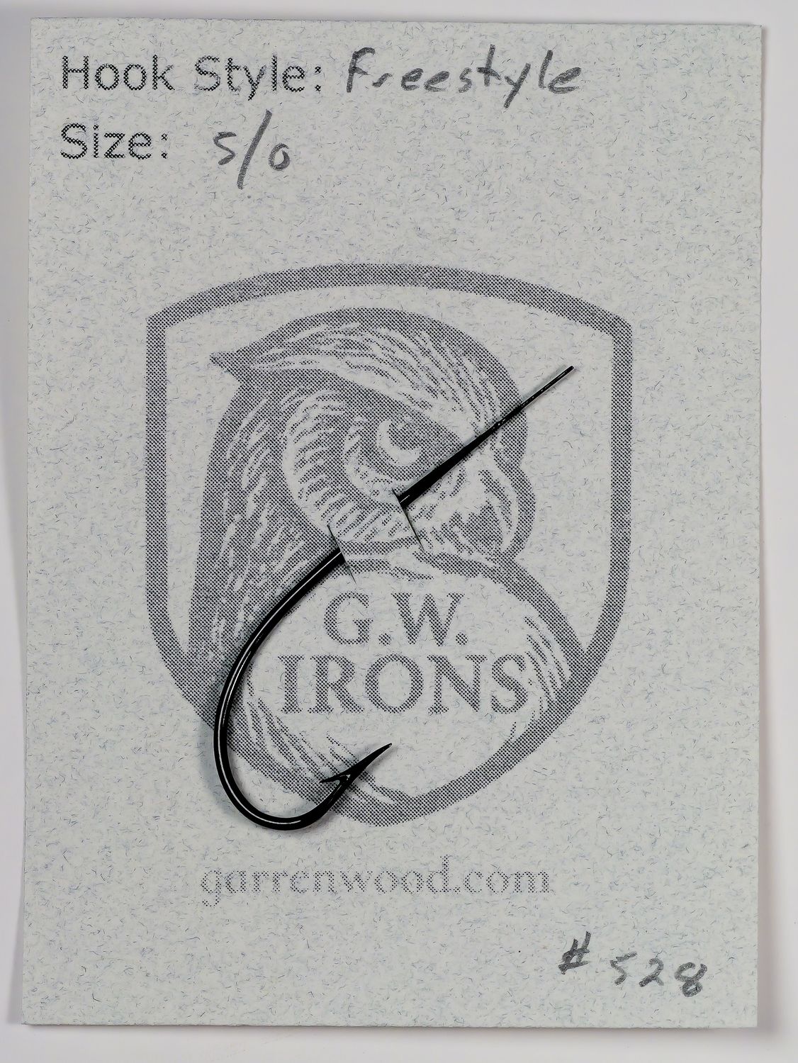 Garren Wood 5/0 Hook - #528