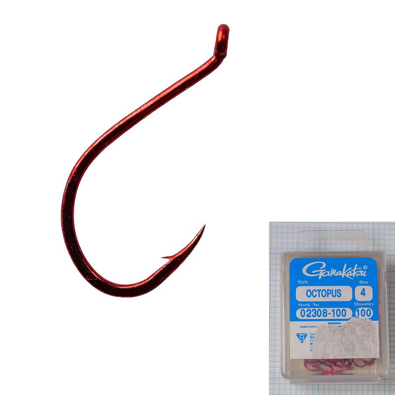 Gamakatsu 02308 - Size 4, 100 Pack