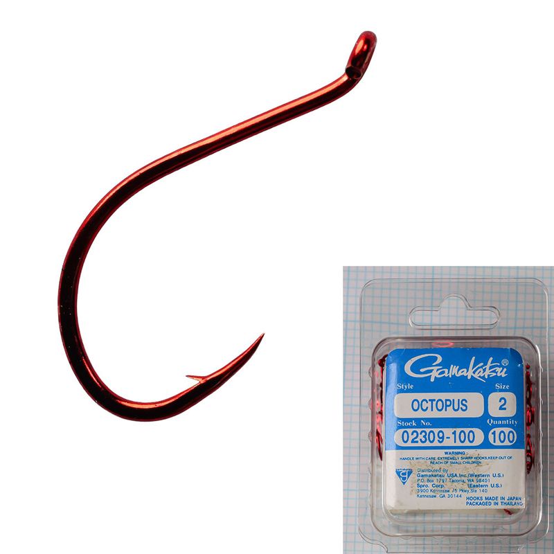 Gamakatsu 02309 - Size 2, 100 Pack