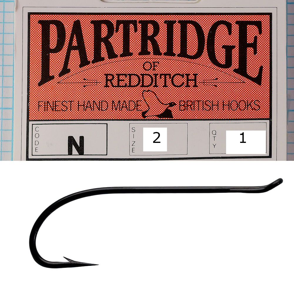 Partridge N, Size 2 (1 Hook)