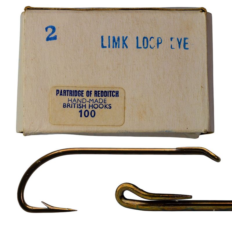 Vintage Partridge of Redditch | Size 2 "LIMK" Loop Eye Hooks (per 1 hook)