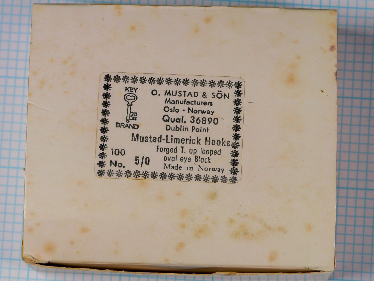 Vintage Mustad 36890 Salmon Fly Hooks - Size 5/0 (Per 1 Hook)