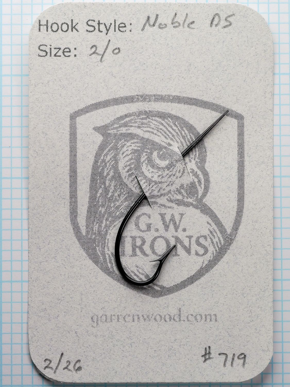 Noble DS 2/0 Hook - #719