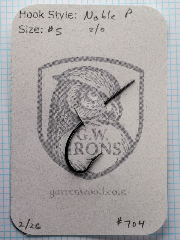Noble P #5 (2/0) Hook - #704