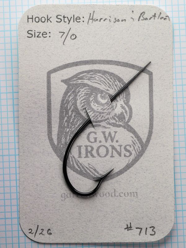Harrison & Bartleet 7/0 Hook - #713