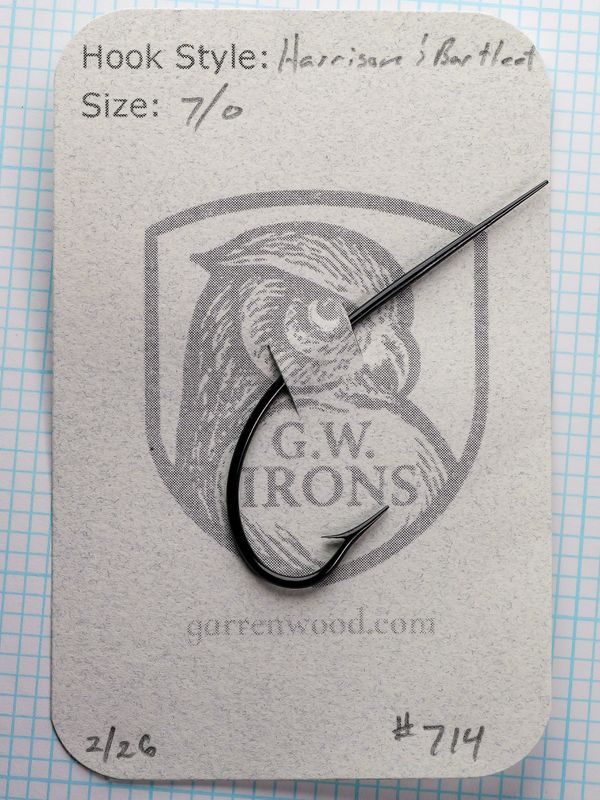 Harrison & Bartleet 7/0 Hook - #714