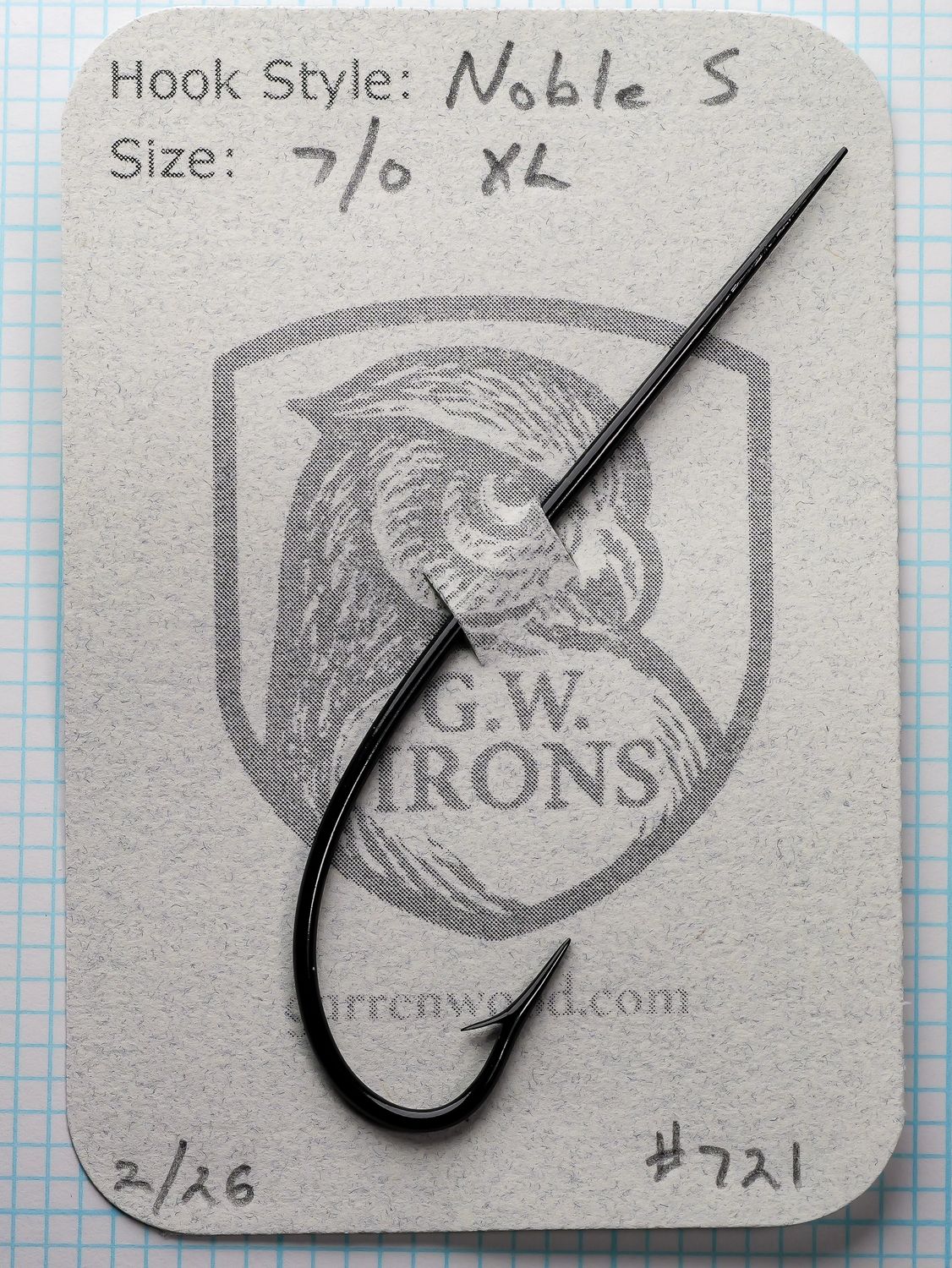 Noble S 7/0 XL Hook - #721