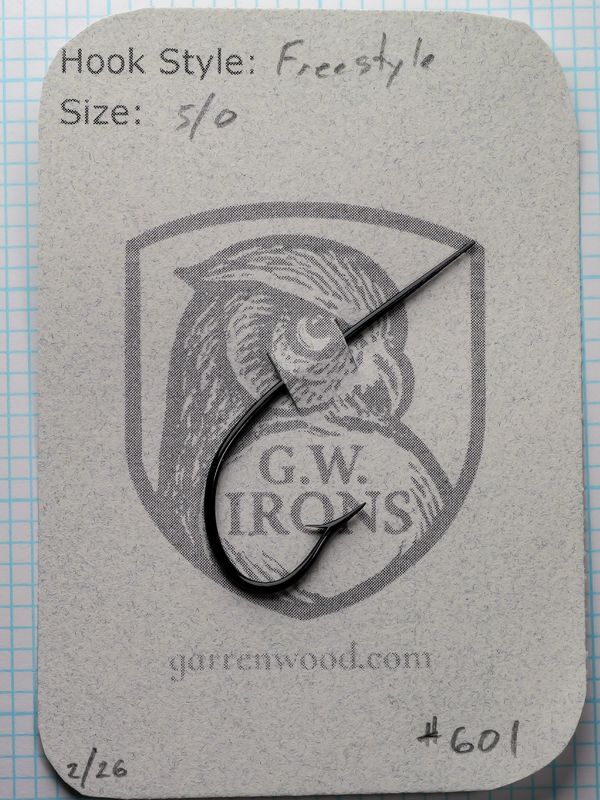 Garren Wood 5/0 Hook - #601