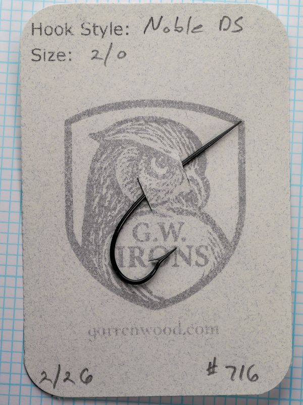 Noble DS 2/0 Hook - #716