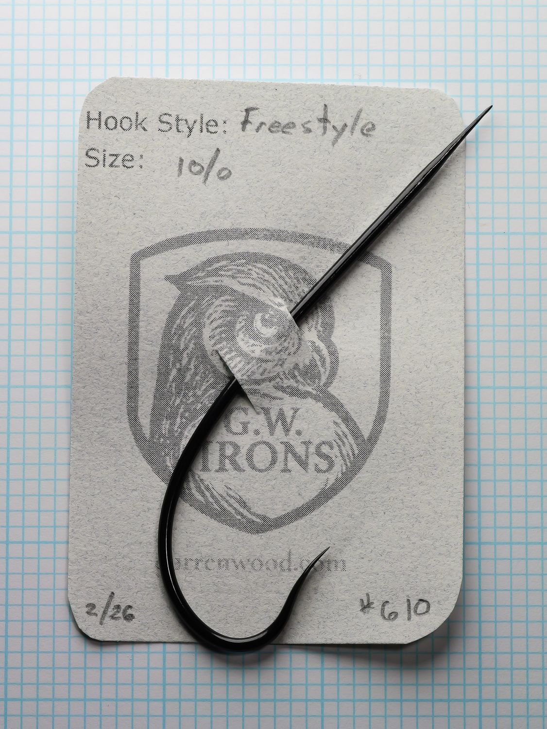 Garren Wood 10/0 Hook - #610