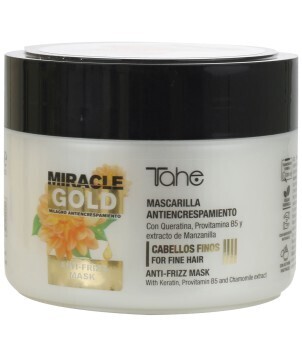 Mascarilla antiencrespamiento cabellos finos Miracle Gold