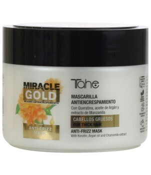 Mascarilla antiencrespamiento cabellos gruesos Miracle Gold