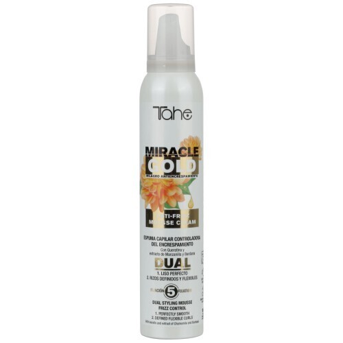 Espuma capilar dual controladora del encrespamiento Miracle Gold