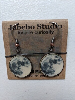Moon Earrings (Recycled Material)