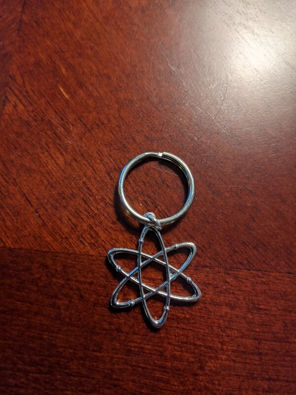 Atom Charm Keychain
