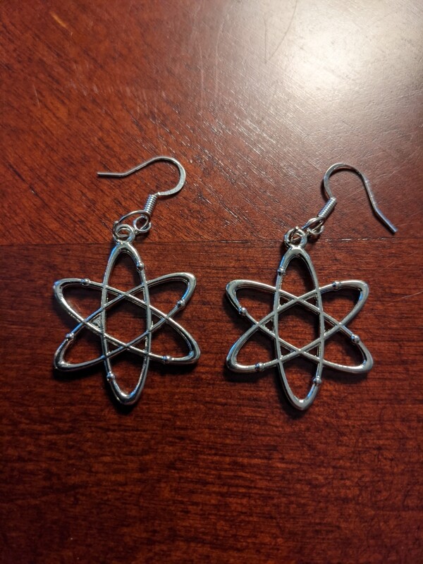 Atom earrings
