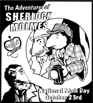 Sherlock Molmes Image Download (Black & White Coloring Sheet .jpeg file)