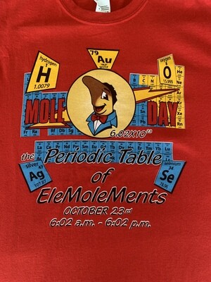 2016 Periodic Table of EleMOLEments T-Shirt 2016 Periodic Table of EleMOLEments T-Shirt