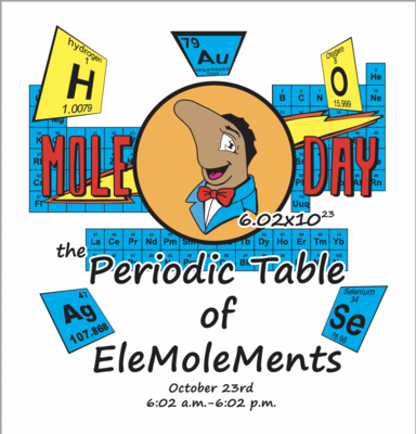 Periodic Table of EleMOLEments Window Cling