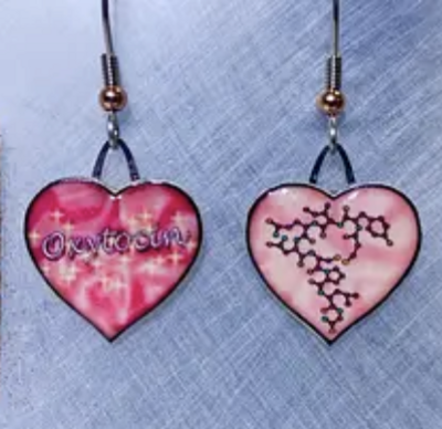 Oxytocin Earrings (Recycled Material)