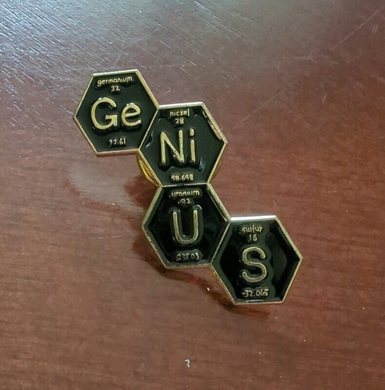 GeNiUS in Graphene Lapel Pin