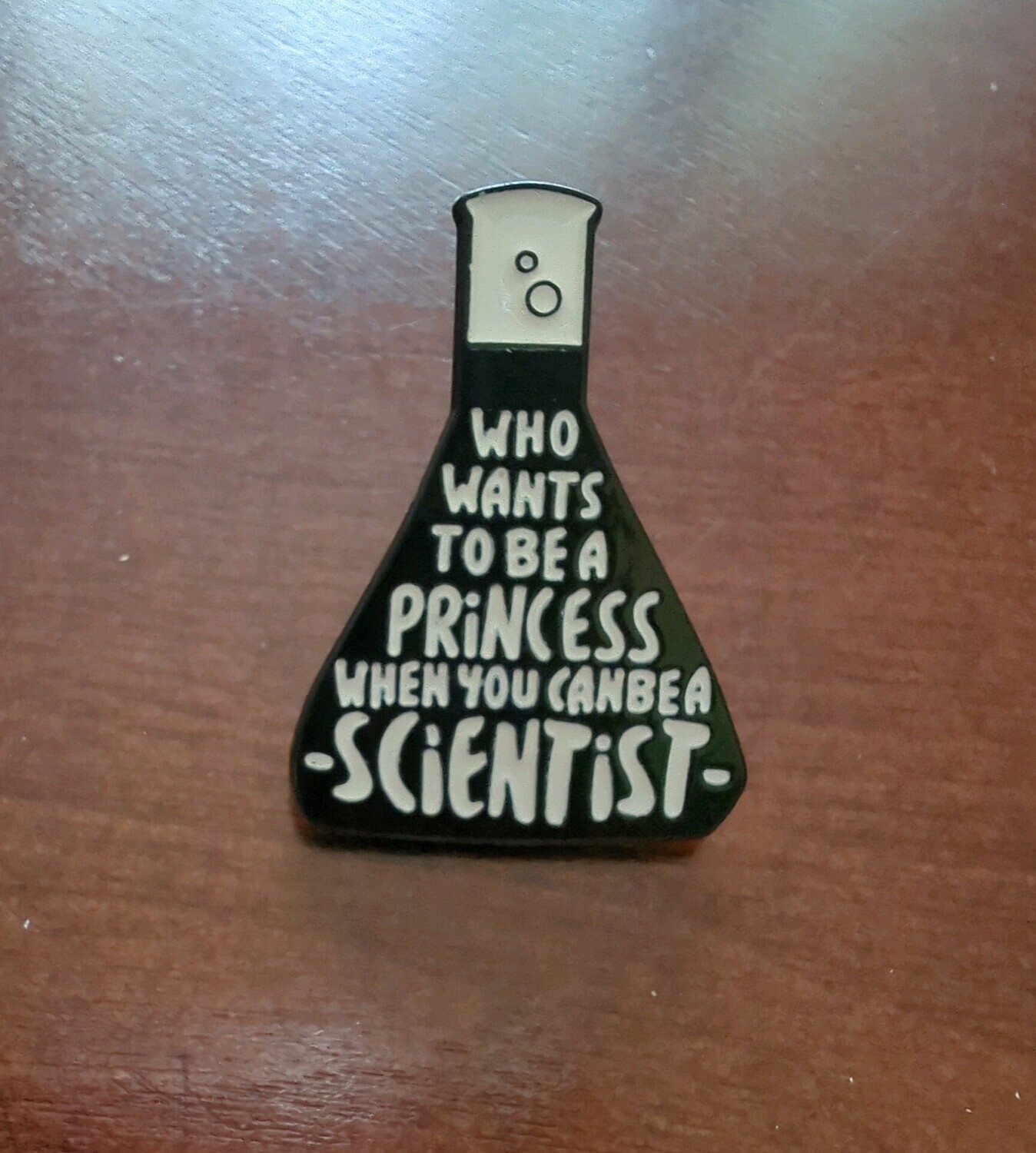 Who Wants to be a Princess When you can be a Scientist Lapel Pin