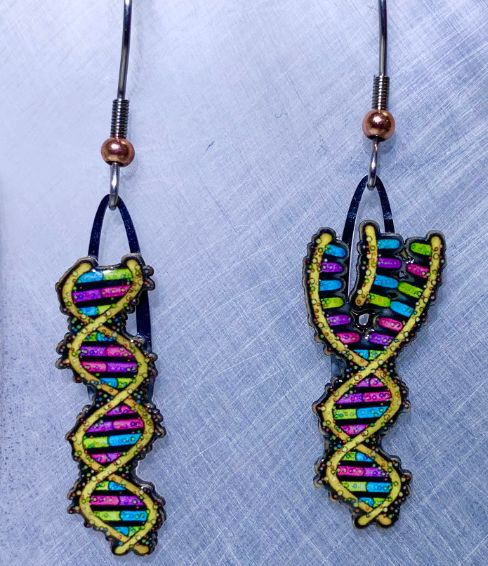 DNA Earrings (Recycled Material)