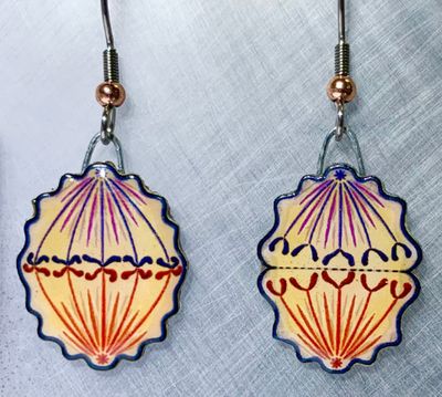 Mitosis Earrings (Recycled Material)