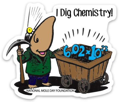I Dig Chemistry Vinyl Sticker