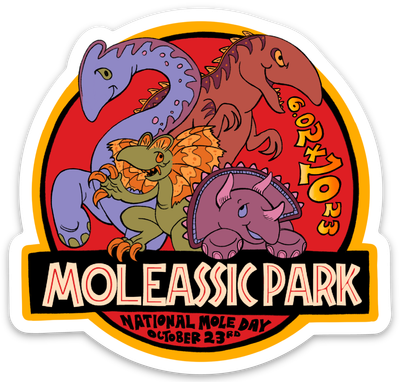 Moleassic Park Magnet