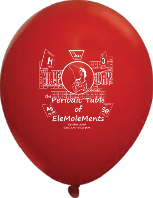 2016 Periodic Table EleMoleMents Balloon
