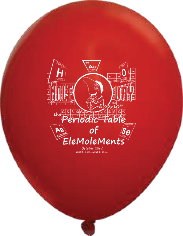 2016 Periodic Table EleMoleMents Balloon