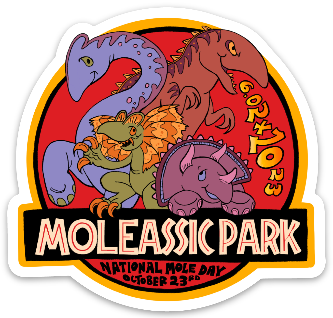 Moleassic Park Magnet