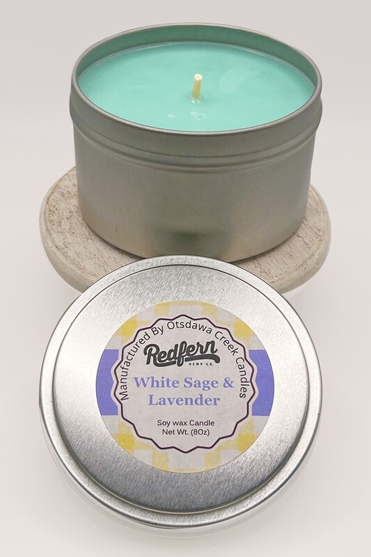 White Sage & Lavender Scented Candle