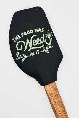 Silicone Cannabis Spatula | &#39;The Food Has Weed In It&#39;