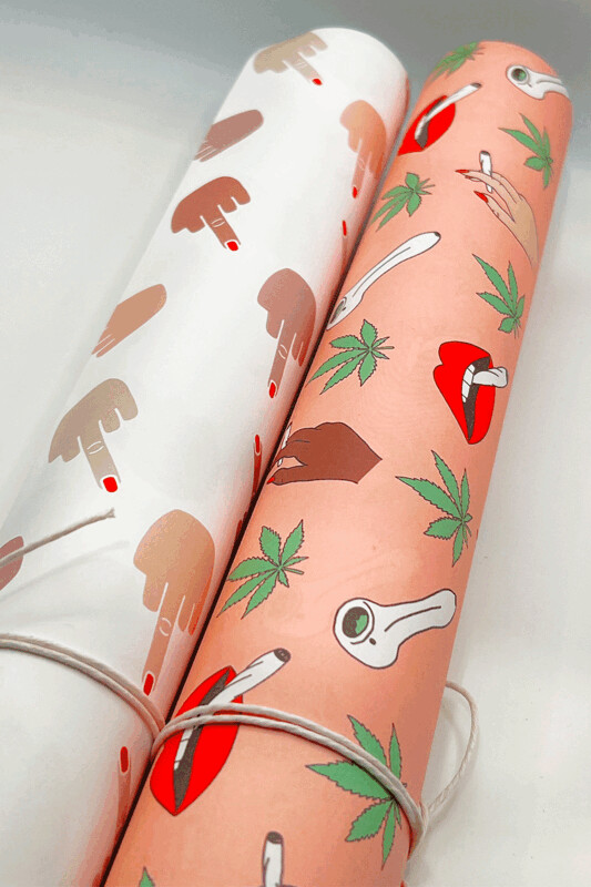 Cannabis Themed Wrapping Paper | Two Styles Available