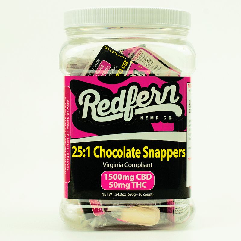 25:1 Virginia Compliant - Chocolate Snappers (1 unit per purchase)