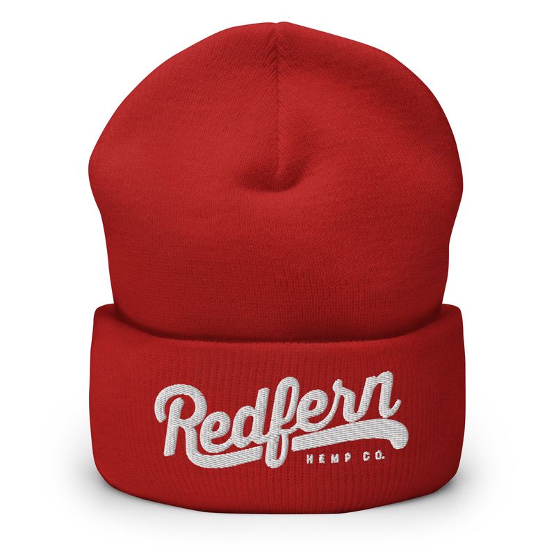 Redfern Hemp Co. Cuffed Beanie (White Logo) Redfern Hemp Co. Cuffed Beanie (White Logo)