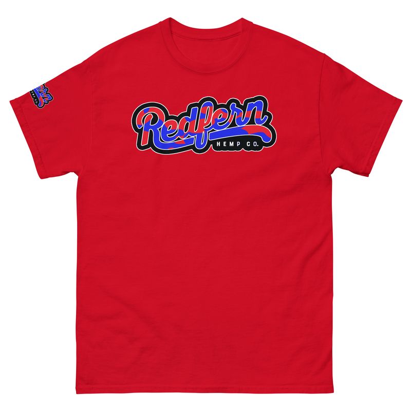 Redfern's Red & Blue Camo T-Shirt Redfern's Red & Blue Camo T-Shirt