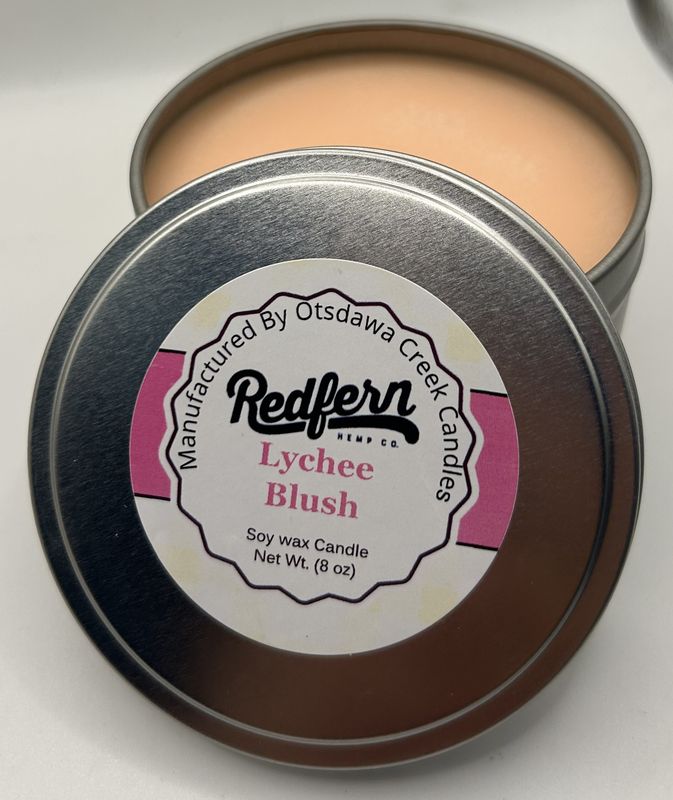 Redfern Hemp Co. &quot;Lychee Blush&quot; Scented Candle