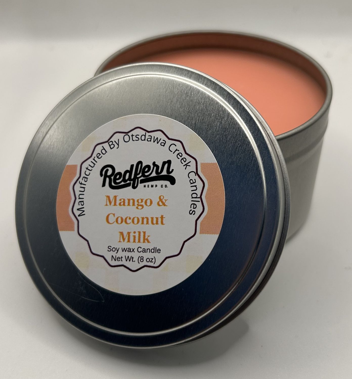 Redfern Hemp Co. &quot;Mango &amp; Coconut Milk&quot; Scented Candle