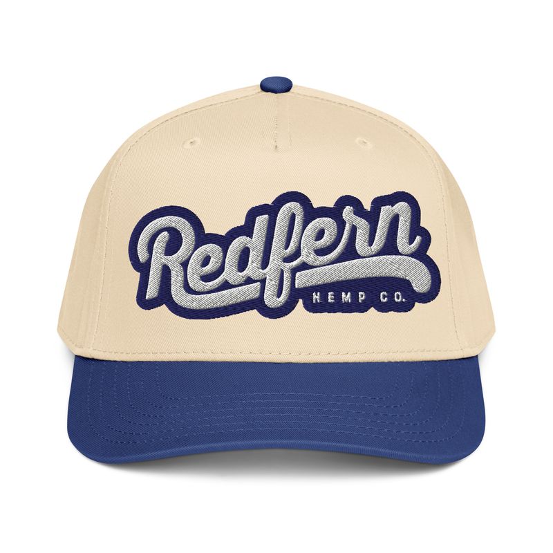 Redfern Hemp Co. Trucker Cap (Blue & White) Redfern Hemp Co. Trucker Cap (Blue & White)