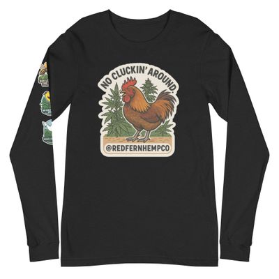 No Cluckin Around- Sticker Inspired Long Sleeve Tee No Cluckin Around- Sticker Inspired Long Sleeve Tee