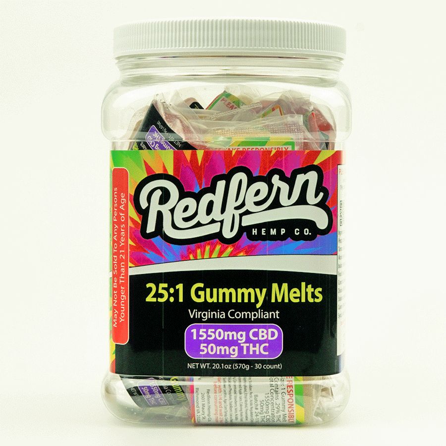 25:1 Virginia Compliant Gummy Melts (1 unit per purchase) 25:1 Virginia Compliant Gummy Melts (1 unit per purchase)