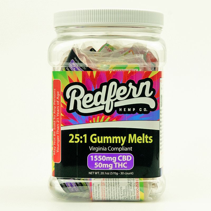 25:1 Virginia Compliant Gummy Melts (1 unit per purchase)