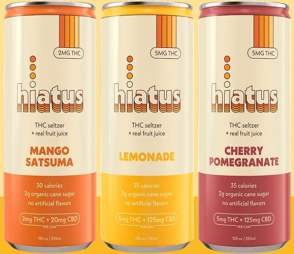 Hiatus - 5mg THC seltzer + organic fruit juice