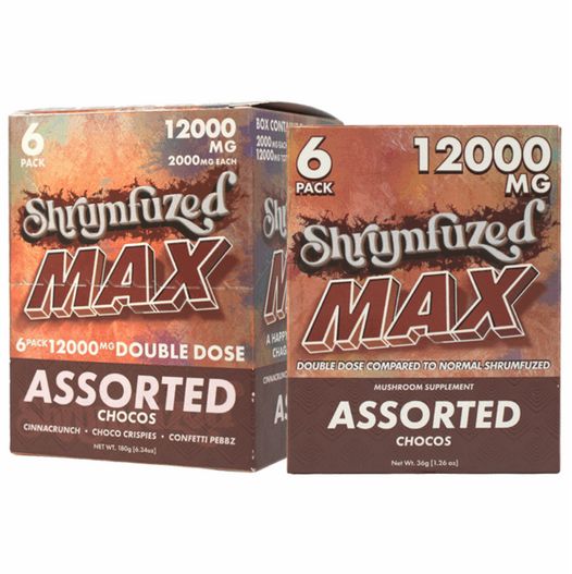 Shrumfuzed MAX 6pk Assorted Chocos Shrumfuzed MAX 6pk Assorted Chocos
