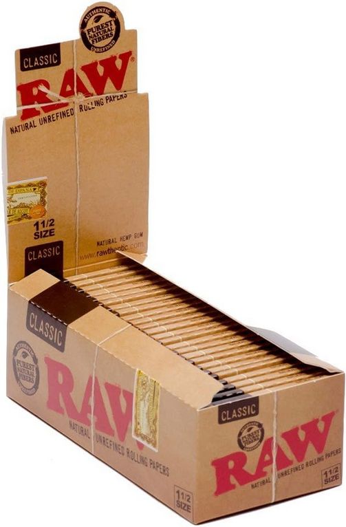 Raw Classic 1 1/2 Size Rolling Paper (Pack of 25) Raw Classic 1 1/2 Size Rolling Paper (Pack of 25)